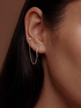 Link gold hoops
