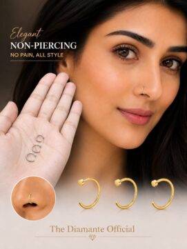 Non piercing nose ring