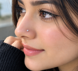 Nose bone stud