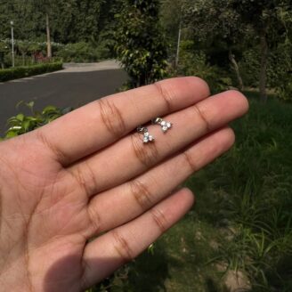 Butterfly Crystal Stud Earrings – Pure Titanium